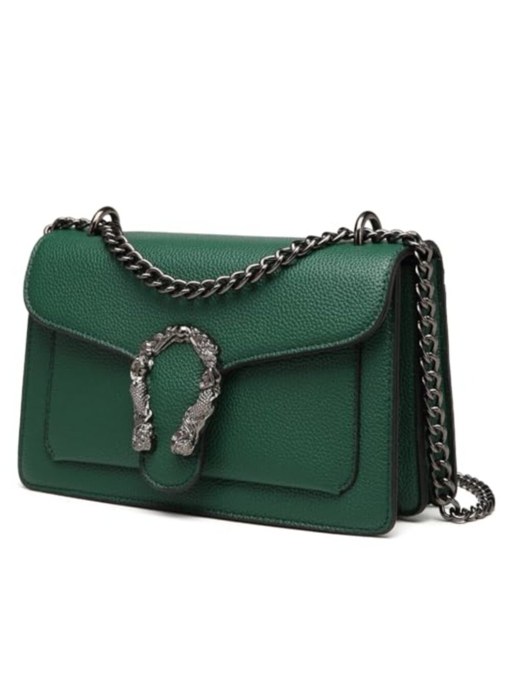 Small Crossbody Bag Vegan Leather Chain Strap Satchel Purse